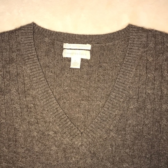 CHARTER CLUB CASHMERE SWEATER - Picture 3 of 4